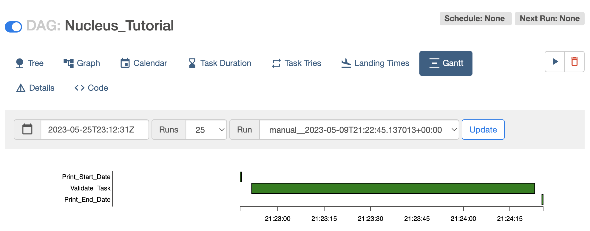 Airflow Gantt View